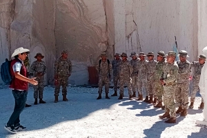 Sub Jefatura Regional de Reemplazos y Reservas Sur visita el circuito turístico la “Ruta del Sillar”
