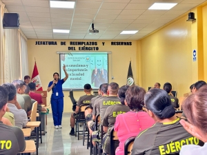 Charla “Las emociones y su importancia en la salud mental” dirigida al personal militar y civil de la JERRE