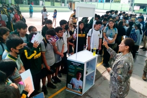 La Oficina de Registro Militar 034-B realiza charla informativa en el I.E. Julio Cesar Escoba
